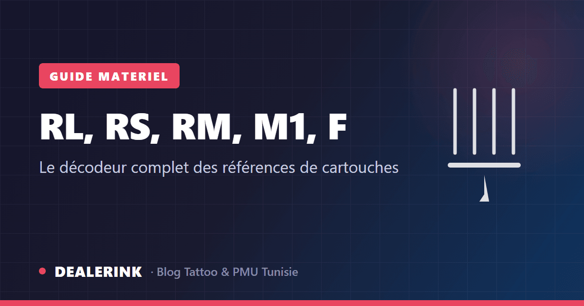 RL, RS, RM, M1, F : le décodeur complet des références de cartouches