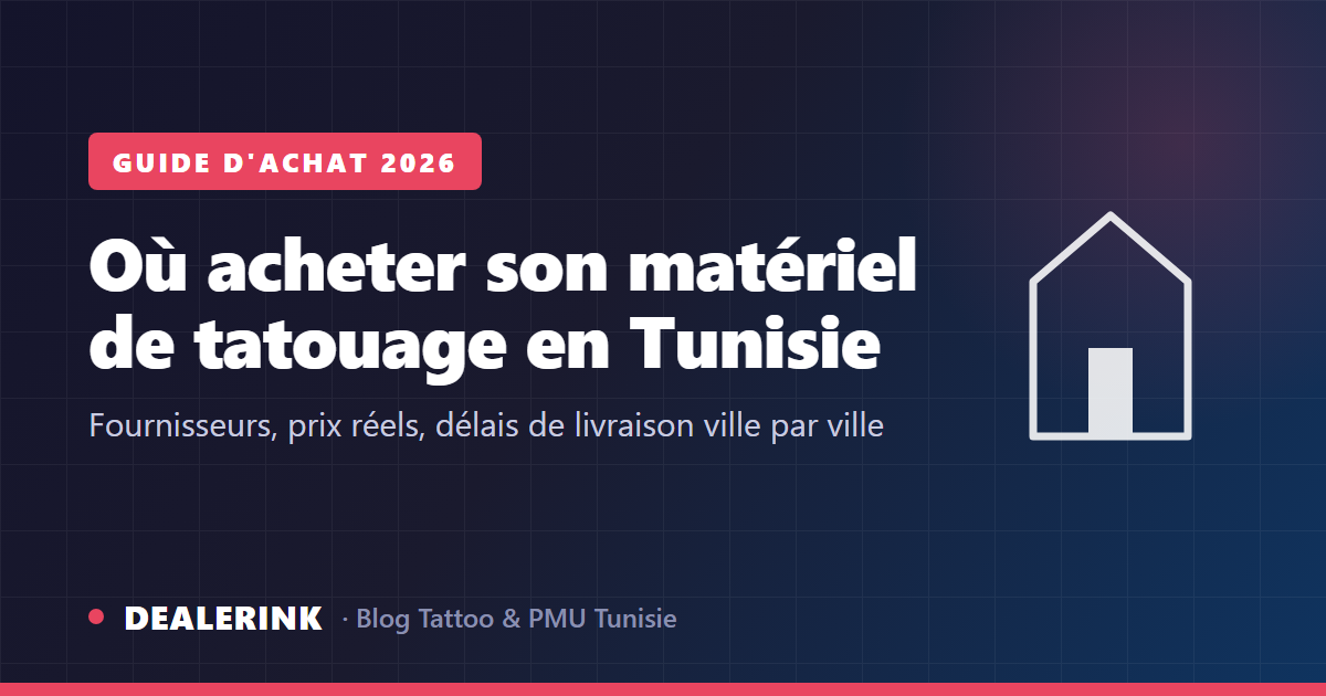 Où acheter du matériel de tatouage en Tunisie en 2026 : fournisseurs, prix et délais