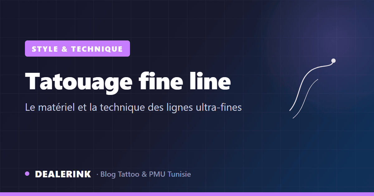 Tatouage fine line : le matériel et la technique pour des lignes ultra-fines