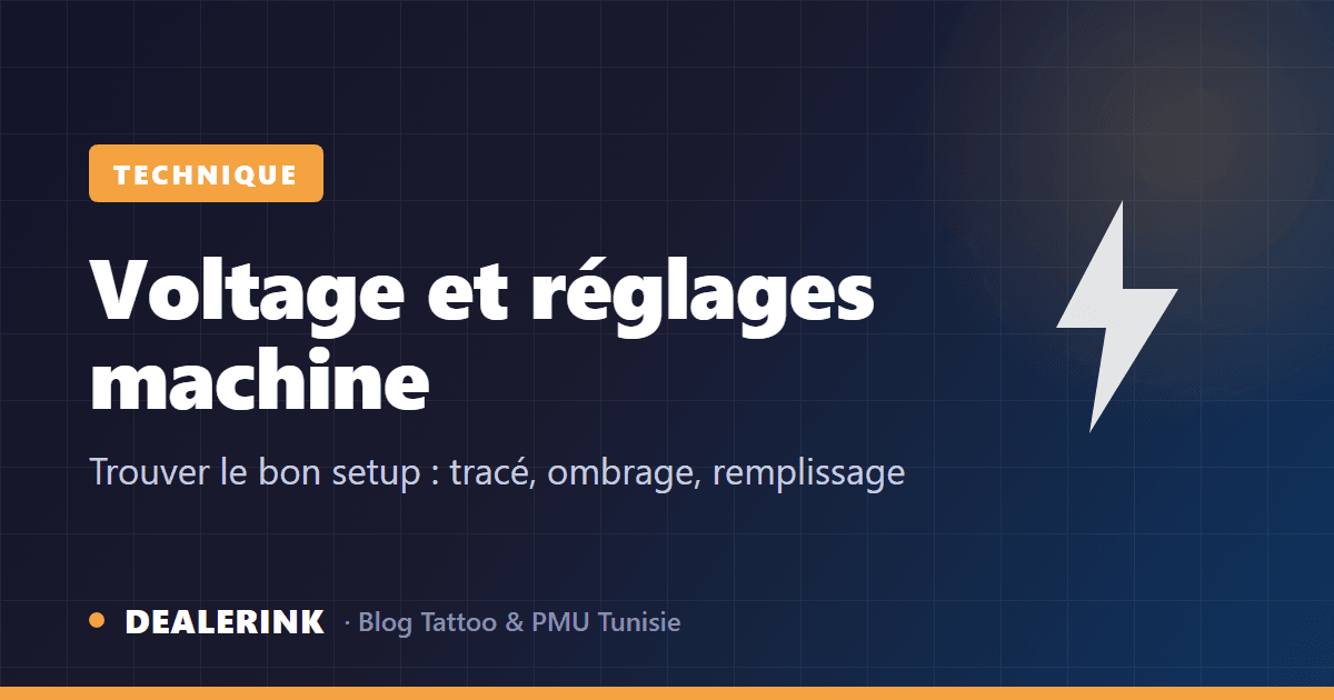 Voltage et réglages machine : trouver le bon setup pour chaque étape